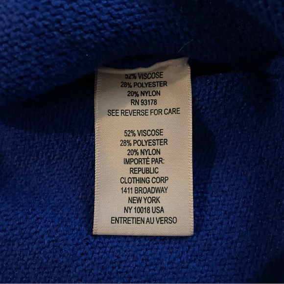 Philosophy Royal Blue V-Neck Sweater - Picture 7 of 7